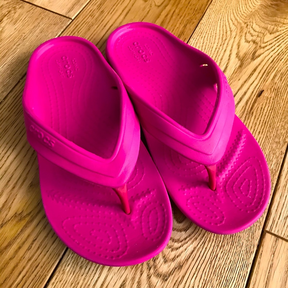 Crocs Classic Candy Pink Flip Flop size 12